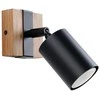 Sollux Lighting Sieninis šviestuvas FAGER 1 juodas