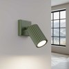 Sollux Lighting Sieninis šviestuvas KARBON alyvuogių žalia