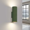 Sollux Lighting Sieninis šviestuvas KARBON 20 alyvuogių žalios spalvos