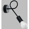 Sollux Lighting Sieninis šviestuvas LEVAR juodas