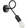 Sollux Lighting Sieninis šviestuvas LOOP juodas