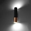 Sollux Lighting Sieninis šviestuvas LOOPEZ juodas/varis