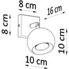 Sollux Lighting Sieninis šviestuvas OCULARE juodas