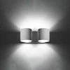 Sollux Lighting Sollux Sieninis šviestuvas ORBIS 2 baltas