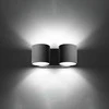 Sollux Lighting Sollux Sieninis šviestuvas ORBIS 2 pilkas
