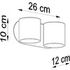 Sollux Lighting Sollux Sieninis šviestuvas ORBIS 2 baltas