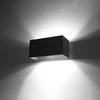 Sollux Lighting Sieninis šviestuvas QUAD MAXI juodas