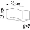 Sollux Lighting Sollux Sieninis šviestuvas QUAD 2 juodas
