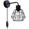 Sollux Lighting Sieninis šviestuvas SUBA juodas
