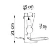 Sollux Lighting Stalo lempa ARBY balta