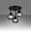Lubinis šviestuvas Sollux Lighting Šviestuvas ALINO 3 juodas