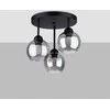 Lubinis šviestuvas Sollux Lighting Šviestuvas ALINO 3 juodas