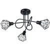 Lubinis šviestuvas Sollux Lighting Šviestuvas ARTEMIS 3S juodas