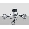 Lubinis šviestuvas Sollux Lighting Šviestuvas ARTEMIS 3S juodas