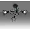 Lubinis šviestuvas Sollux Lighting Šviestuvas ARTEMIS 3S juodas