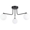 Lubinis šviestuvas Sollux Lighting Šviestuvas ASTRAL 3 juodas