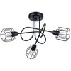 Lubinis šviestuvas Sollux Lighting Šviestuvas BELUCI 3S juodas