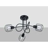 Lubinis šviestuvas Sollux Lighting Šviestuvas BELUCI 3S juodas