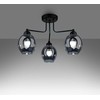 Lubinis šviestuvas Sollux Lighting Šviestuvas FILLAN 3 juodas