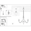 Lubinis šviestuvas Sollux Lighting Šviestuvas MINERWA 3 baltas