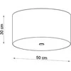 Lubinis šviestuvas Sollux Lighting Šviestuvas OTTO 50 baltas