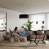 Pakabinamas šviestuvas Sollux Lighting Šviestuvas OTTO 50 juodas