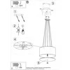 Pakabinamas šviestuvas Sollux Lighting Šviestuvas OTTO 50 juodas