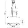 Lubinis šviestuvas Sollux Lighting Šviestuvas SATURNO 50 juodas