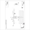 Lubinis šviestuvas Sollux Lighting Šviestuvas TIMBO 6 baltas