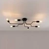 Lubinis šviestuvas Sollux Lighting Šviestuvas VECTOR 6 juodas