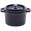 Emaliuotas ketaus mini puodas, mėlynas, 0,65 l.
