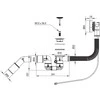 Automatinis vonios sifonas Deante NHC_047B, Chrome