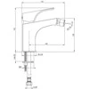 Bidė maišytuvas Deante Hiacynt BQH_030M, Chrome