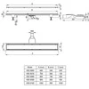 Deante dušo latakas 2in1, Steel, 100 cm