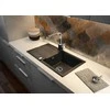Deante granitinė virtuvinė plautuvė Deante Evora ZQJ G113, Metallic graphite