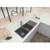 Deante granitinė virtuvinė plautuvė Deante Andante, ZQN_T213, Anthracite