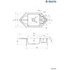 Deante granitinė virtuvinė plautuvė Deante Hexon, ZQP_S653, Metallic pilkas
