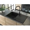 Deante granitinė virtuvinė plautuvė Deante Eridan, ZQE_G113, Metallic graphite