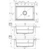 Deante granitinė virtuvinė plautuvė su magnetais Deante Magnetic ZRM_G10A, Metallic graphite