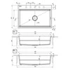 Deante granitinė virtuvinė plautuvė su magnetais Deante Magnetic ZRM_S10B, Metallic pilkas