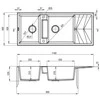 Deante granitinė virtuvinė plautuvė su magnetais Deante Magnetic ZRM_T213, Anthracite metallic