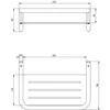 Deante Silia dušo lentyna ADI_A551, Bianco