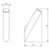 Deante Silia kabliukas ADI_F111, Brushed steel
