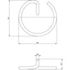 Deante Silia ring rankšluosčių kabykla ADI_D611, Titanium