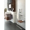 Deante Vital sieninė atlenkiama dušo sėdynė NIV_451P, Chrome/Brown