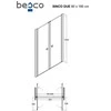 Dušo durys Besco Sinco Due, 80 x 195 cm