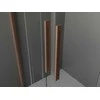 Dušo kabina Mexen Velar DUO, Brushed copper, 100 x 90 cm