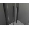 Dušo kabina Mexen Velar DUO, Brushed gun pilka, 100 x 90 cm