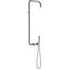 Dušo komplektas su maišytuvu Deante Silia NQS_F4XM, Brushed steel