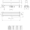 Deante Linear Floor Drain 50 cm – apverčiamas
